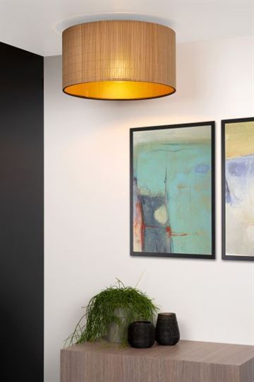 Lucide Magius loftlampe Ø42cm E27 bambus